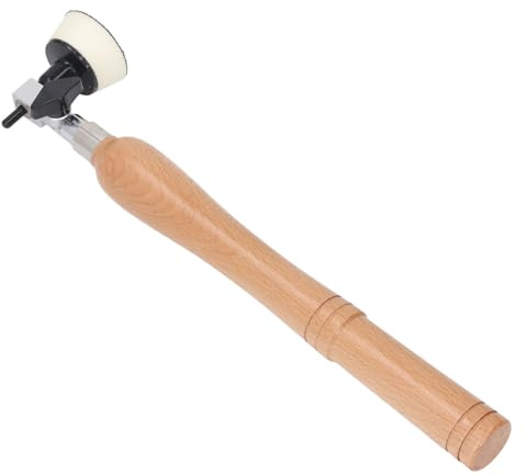 Tragbares Tellerschleifer-Set, Schleifwerkzeug für Holzfräsen mit 1 Po und 2 Po, 50 Schleifscheiben, langer Griff aus Holz für die Holzbearbeitung und