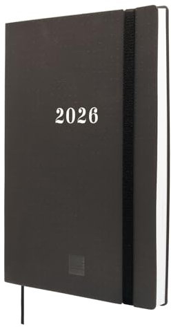 finocam Agenda Dotted 16 Mesi 2025 2026 Settimana Layout Orizzontale Settembre 2025 Dicembre 2026 (16 mesi) Nero Internazionale