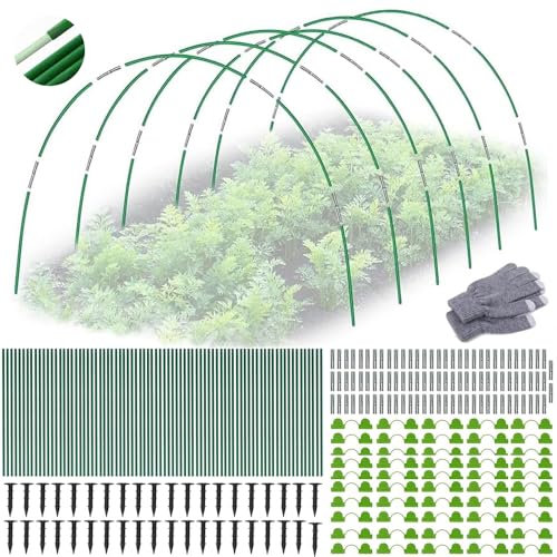 Arceau pour Serre Yunnel 80 Pièces,Arceaux Serre de Jardin,Arceau de Jardin, Arceau Serre pour Pépinière,Pépinière de Légumes,pour la Protection des Plantes