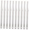 OFFIGAM 10Pièces Tondeuse à Ongles Acier Inoxydable Kit pour Pédicure Domicile Outils de Grattage de Parfait pour Ongles