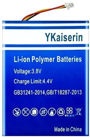 Hochleistungs-Headset-Akku, 4000 mAh, 533-000132 (G533/G933), 3000 mAh, hohe Kapazität, kompatibel mit Logitech G533, G933, G933S, mit professionellem Reparaturwerkzeug-Set