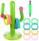 HTTDSLF Juego Inflable de Lanzamiento, Juego de Anillos de Cactus Inflables, Juegos de Piscina Inflables, Juguetes de Fiesta, para Nadar y Jugar en Piscina para Adultos y Niños