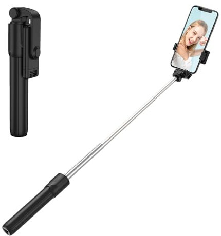 Trépied Perche À Selfie Avec Télécommande - Trépied Perche À Selfie, Support Téléphone Trépied Télescopique | Trépied De Téléphone Avec Télécommande Sans Fil, Trépied De Support De Téléphone, Portable