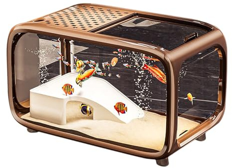 Avariat zum Fischen – Aquarium, Acryl, transparent, kleines Aquarium, für Betta, Behälter, Wassertiere, für Betta, Schildkröte, Schnecken, Crevet, Wasserpflanze