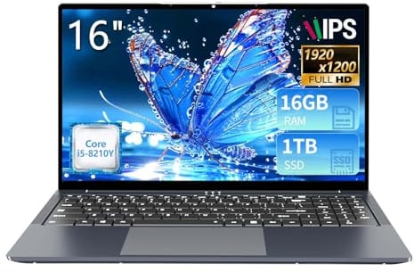 KeeUiU 16 Notebook Core i5 8210Y (fino a 3.6 GHz) 16GB RAM 512GB SSD Laptop Display IPS Tastiera Numerica Retroilluminata RJ45 USB 3.0 HDMI BT 5.0 – PC Portatile per Multitasking e Mobilità