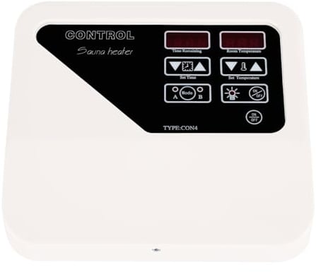 Controllo digitale per sauna, 3-9 kW, dispositivo di controllo esterno per sauna, con timer e protezione contro il surriscaldamento, dispositivo di controllo per stufa per sauna 40-105 °C, per sauna
