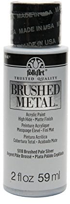 Folkart Acrylic Paint, Silver, 2 oz