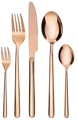 GRÄWE Tafelbesteck 10-teilig Edelstahl glänzend, Serie Rom