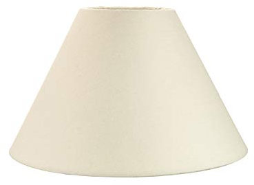 Traditional 8 Cream Cotton Coolie Lampshade Suitable for Table Lamp or Pendant by Happy Homewares