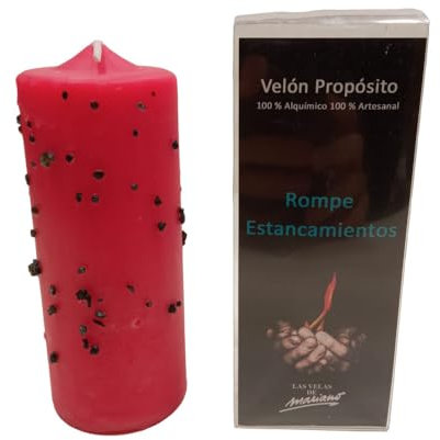 Velón Propósito Rompe Estancamientos - Ritual místicos para eliminar obstáculos - Velas Mariano