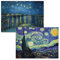 Vincent Van Gogh The Starry Night 1889 & Starry Night Over the Rhone – Fine Art Posterdrucke (laminiert, 45,7 x 61 cm), 2 Stück