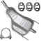Adamot Endschalldämpfer Auspuff Endtopf für Opel Astra H 3 III 1.4i 16V 1.6i 16V 1.8i 16V