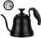 Chefbar Tea Kettle with Thermometer Stovetop Gooseneck Kettle 28oz 0.8L Pour Over Coffee Pot, Matte Black Camping Home Kitchen Water Boiler, 1Pack