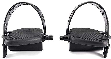Clevoers Heimtrainer Pedale Und Pedal Strap Set für die Spinning Ausübung Fahrrad Fahrrad-Zyklus zu Hause oder Gymnastik