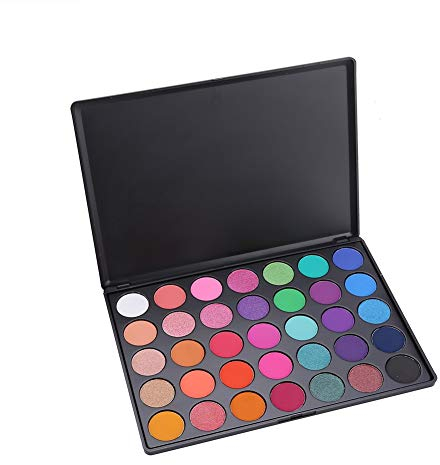 BLLBOO Lidschatten-Palette Pigment-glänzendes Puder Matte Nude Kosmetik Schönheit Make-up-Set (35E)