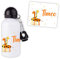 Gourde ou bouteille enfant - Personnalisable avec prénom - 500mL (Girafes)