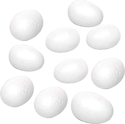 Lexicon Select Große Styropor-Eier – 7,8 cm – 10 Stück – zum Bemalen oder Dekorieren Ihrer eigenen Ostereier, Dekorationen und mehr mit Tipps (evtl. nicht in deutscher Sprache).