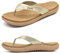 jiajiale Infradito Donna Moda Ortopediche Estive Comode Pelle Supporto Arco Plantare Flip Flop Doccia Spiaggia Piscina Aperte Mare Leggere Eleganti Ciabatte Antiscivolo Gomma Suole Beige EU39