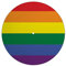 Next Ferry - Slipmat - Regenbogen - Plattenspieler Matte aus Filz - Slipmats für Dj's - Plattentellerauflage für alle Plattenspieler Turntables - gedruckt in Deutschland