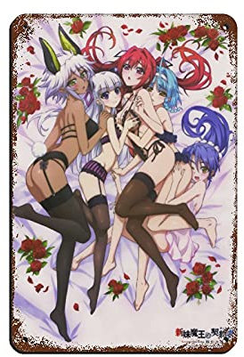 Anime The Testament of Sister New Devil 2 Retro Blechschild Chic Art Retro Eisen Gemälde Bar Menschen Höhle Cafe Familie Garage Poster Wanddekoration 20 × 30 cm