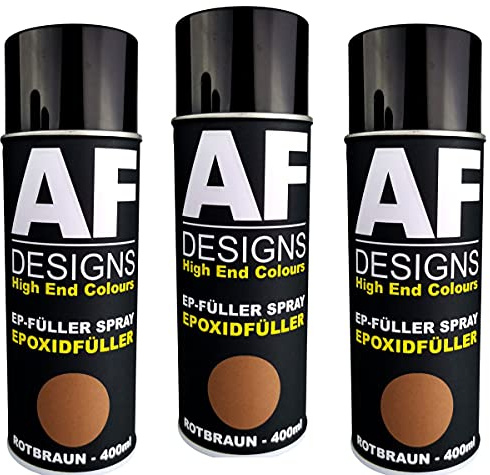 Alex Flittner Designs 3x Epoxidfüller Spray Filler Rostschutz Füller | 1K Epoxidfüller in 400 ml Spraydose