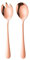 ARFUKA Salad Servers Stainless Steel Salad Spoon Fork Serving Set Salad Mixing Dinner Fork and Spoon Long Handle Salad Server Set Kitchen Cooking Utensil Cutlery Set Rose Gold