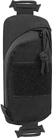 OAREA Taktischer Molle-Beutel Militär EDC Werkzeugtasche Telefonbeutel Jagd Zubehör Tasche Schultergurt Pack Compact Tasche for den Außensport (Color : SNB15-BK)