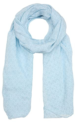 Zwillingsherz Seiden-Tuch Damen stylisches Muster - Made in Italy - Eleganter Sommer-schal für Frauen - Hochwertiges Seidentuch/Seidenschal - Halstuch und Chiffon-Stola Dezent - hbl