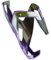 Elite S.R.L. Elite CustomRacePlus Bottle Cage Green/Purple Glossy One Size