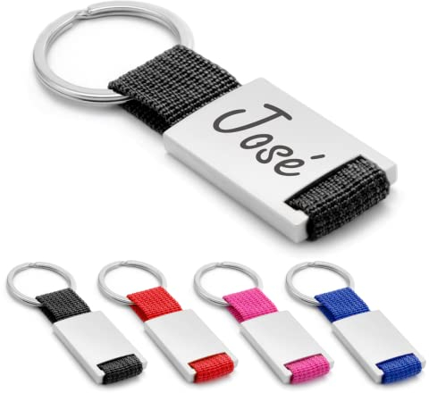 ibera gifts - Schlüsselanhänger personalisiert mit Namen und Gravur, personalisierte Schlüsselanhänger mit Text, Geschenkidee