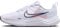 NIKE Downshifter 12 PRM, Zapatos Mujer, Blanco Azul Marino Medianoche Rosa Perla Gris Fútbol Tiza Coral, 40 EU