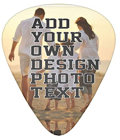 12 Stück individuelle Gitarren-Plektren/personalisiertes Design Bild Foto Text Logo Gitarren-Plektren dünn, mittelschwer, für akustische E-Gitarre, Bass, Ukulelen, Freundgeschenk, personalisierba