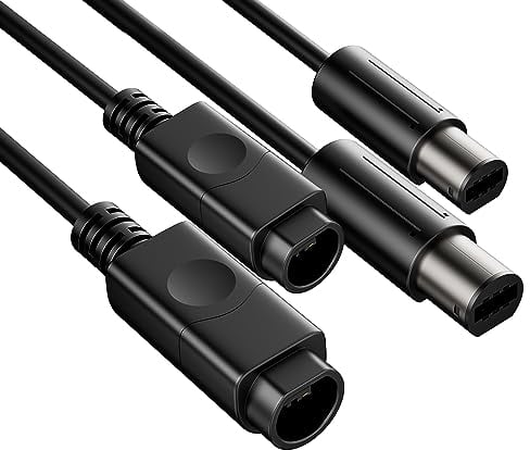 DUEYAGO WiiGamecube Controller Extension Cable for Wii Gamecube GCN - 2pack/6.6ft