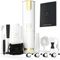 BarDeluxe® Kit Cocktail, 12 Pièces, Kit Cocktail Professionnel | Shaker Cocktail 750ml, Acier Inoxydable | Cocktail Shaker Kit, Kit Barman, Cocktail Kit | Set de Cocktail | Livre de Cocktails (Blanc)