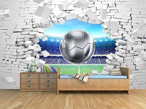 Oedim Fotomural Vinilo para Pared Rota Fútbol | Vinilo Premium | Fotomural Vinilos Decorativo | 200 x 150 cm | Decoración comedores, Salones, Habitaciones
