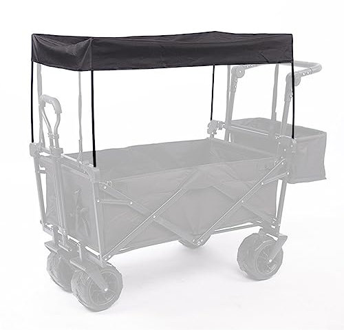 Überdachung, Trolley-Dachmarkise, Baldachin, Wagenbefestigung, Sonnenschutz für Trolley, Wagen zum Camping, Angeln, 90 x 47 x 51 cm (A)