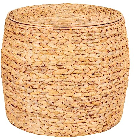 House Nordic Beistelltisch Delia mit Stauraum Wasserhyazinthe 43x34 cm Tisch