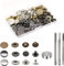 BetterJonny 24 Sets Druckknöpfe Set, Φ17mm Messing Kupfer Metall Bronze Kleidung Druckknöpfe Mit Fixierwerkzeug Kit für Leder Jeans Jacke Brieftasche Handtasche, 3 Farben