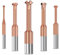 Milling Cutter 90 Degree Front Back Deburrer Double Angular Chamfering Cutter Inner Chamfer for Metal Hole CNC Tool (Size : D4x16xD2.4xD4x50)