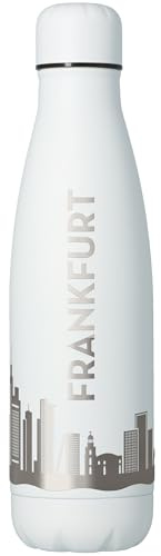 Goodtimes Trinkflasche Frankfurt Skyline 500ml (Weiß)