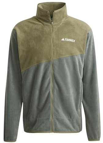 adidas Herren Terrex Multi Full Zip Fleece Jacket, Legend Ivy/Olive Strata, XL