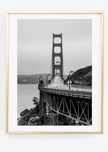 Din A4 Kunstdruck - ohne Rahmen - Golden Gate Bridge Brücke San Farncisco USA - Druck Poster Bild