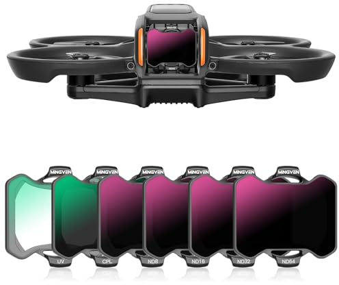 MINGVEN Avata 2 ND Filter, UV+CPL + ND Filter Set, Kameraobjektiv mit DJI Avata 2, 6-Pack (CPL, UV, ND8, ND16, ND32, ND64)