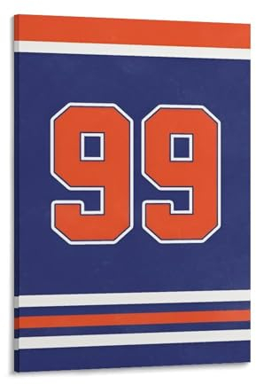 XINTOUYAN Wayne 99 Gretzky Hockeyspieler-Poster (4) Druck Foto Kunst Malerei Leinwand Poster Home Modern Decor Poster 20 x 30 cm