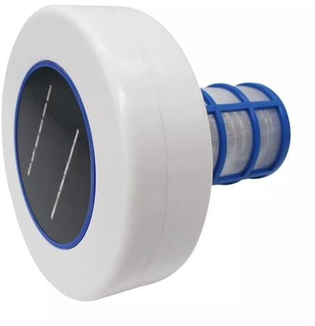 URPIZY Solarbetriebener Pool-Ionisator für sauberes und chemikalienfreies Poolwasser, geeignet für Außenpools und Badewannen