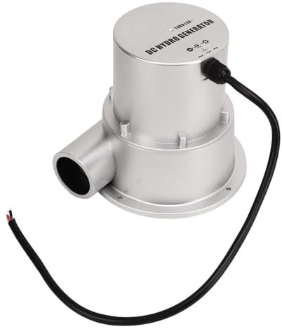 Gearwell Wasserkraftgenerator, SJ18A Wasserturbinen-Generator Mikrowasserkraftgenerator für Kleinwasserkraftanlage Haus-Wasserkraftsystem Kleinkraftwerk Stromerzeugung
