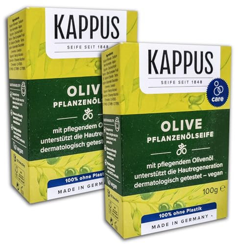 2 er Pack Kappus Olive Pflanzenölseife 2x100g
