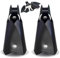 Amexo 2 stück Batman Schlüsselanhänger Fledermaus Keychain Schlüssel Aufbewahrung Leder-Schlüsseletui Key Organizer für Alle Arten Von Schlüsseln Schwarz
