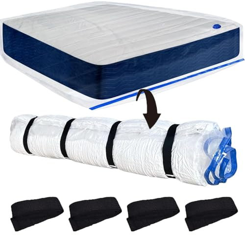 Duscdesp Mattress Vacuum Bag for Moving Waterproof Vacuum Storage Bags,Vacuum Seal Bags for Memory Foam or Latex Mattress,Mattress Compression Cover for Moving,Storage for Returns