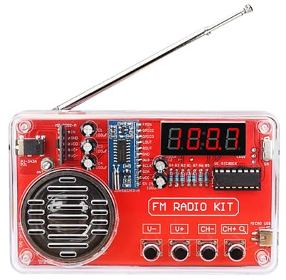 Fasizi Kits électroniques Kits de Soudure Kits Radio Kits Radio DIY avec Affichage numérique USB Apprendre à souder Kits d'entraînement à la Soudure éducatifs et DIY